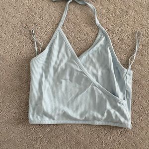 light blue garage top